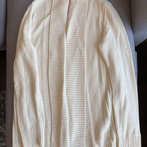 Elegant Cream Women's Cardigan Sweater